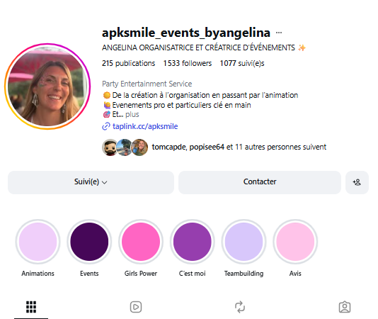 reseaux sociaux apksmile